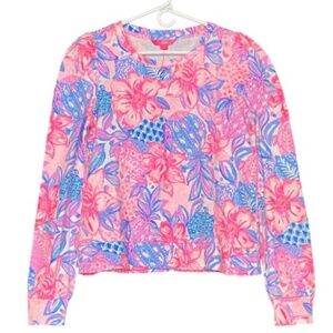 Lilly Pulitzer Pink Isle Snappy Turtle Sweatshirt